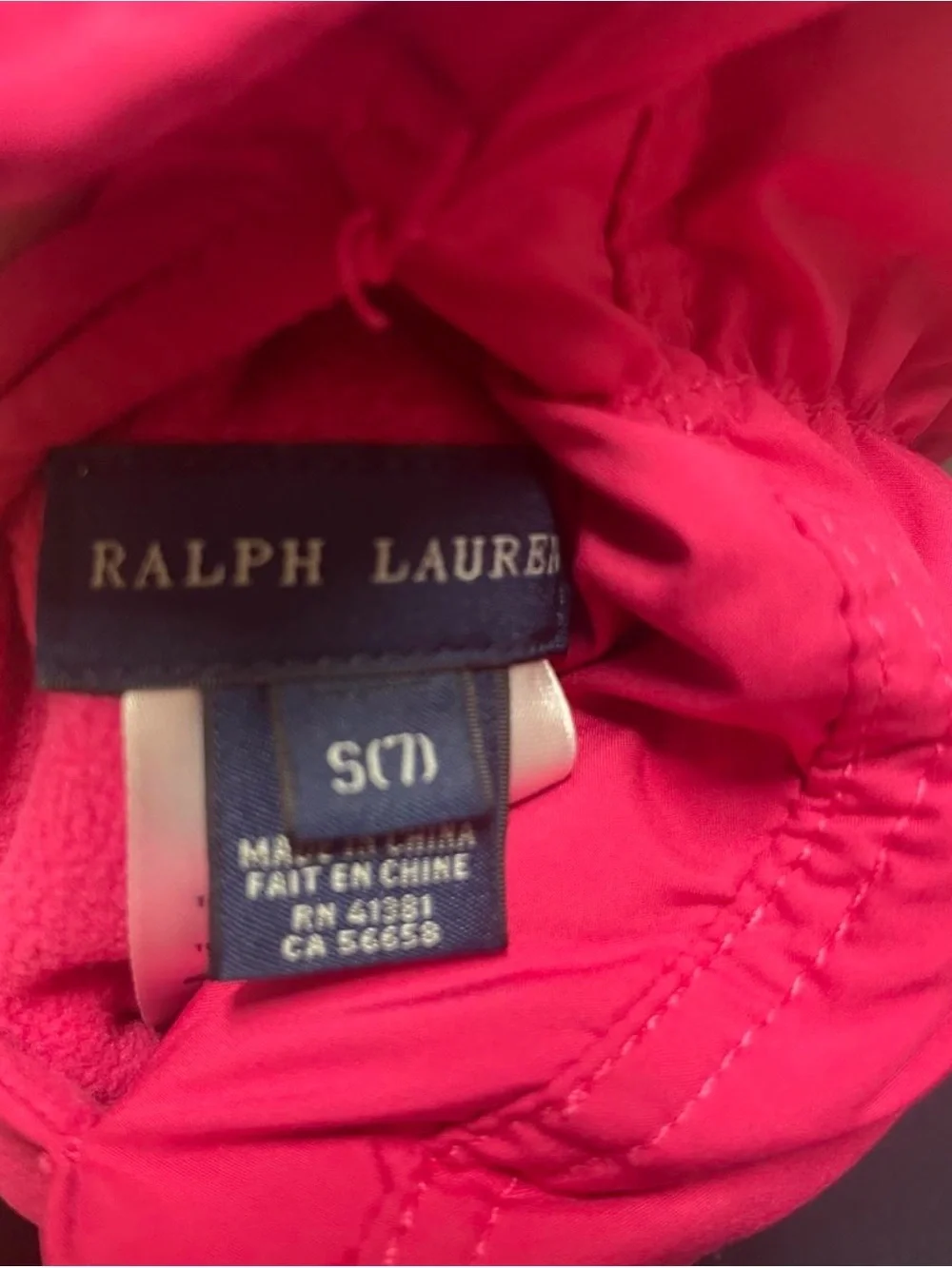 Ralph Lauren Hot Pink reversible Puffer Vest
